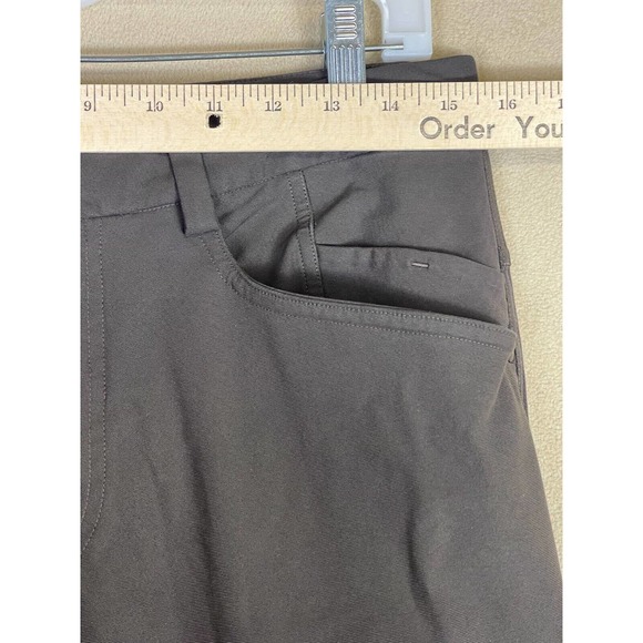 Lululemon Pants Adult 30 Brown Chino Casual Hiking Logo Everyday‎ Mens - Picture 6 of 10